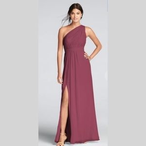 David’s Bridal One Shoulder F18055 Bridesmaid Dress